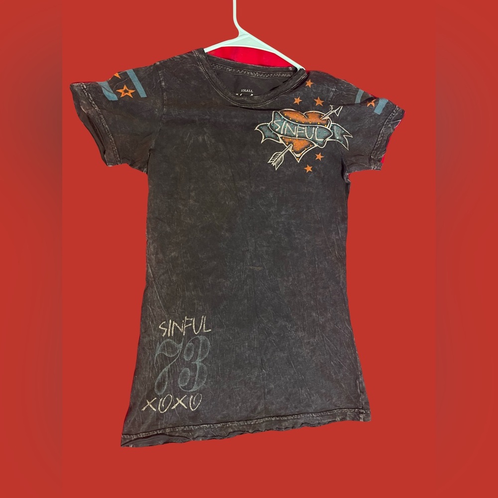 Sinful Affliction Y2K tee